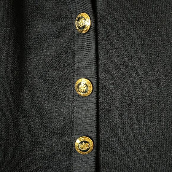 St. John Basics Santana Knit Short Sleeve Blazer Jacket in Navy Size Small - Picture 3 of 4